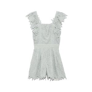 Snidel Lace Ruffle Romper